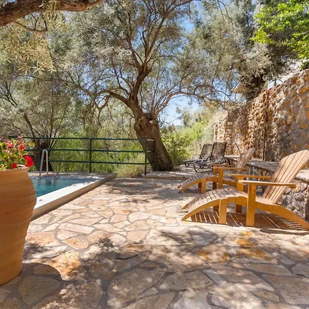 Villa Giancarlo - Lovely With Stone And Wood Elements In Bay Sivota (Lefkada)