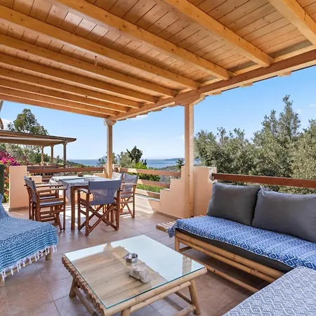 Villa Giancarlo - Lovely With Stone And Wood Elements In Sivota Bay