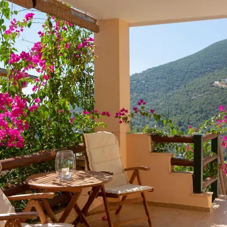 Villa Giancarlo - Lovely With Stone And Wood Elements In Sivota Bay Mikros Gialos